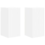 vidaXL Meuble TV mural 2 Pièces Blanc 30 x 31 x 60 cm Bois d'ingénierie