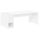 vidaXL Table basse Blanc 101 5 x 50 x 37 cm Bois d'ingénierie