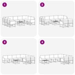 vidaXL Ensemble de canapés d'extérieur 10 Pièces Naturel et Anthracite