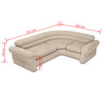 Intex Canapé d'angle gonflable 257x203x76 cm 68575NP