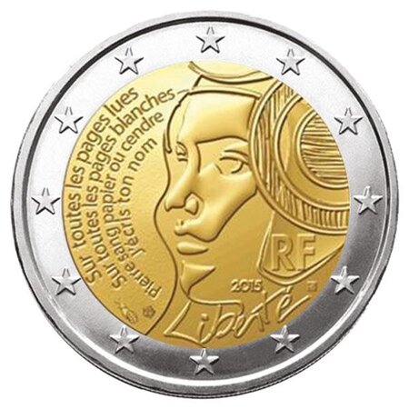 Pièce 2€ commémorative 2015 france (fête de la fédération)