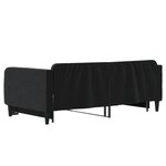 vidaXL Lit de jour avec lit gigogne noir 90x190 cm velours
