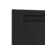 vidaXL Tête de lit LED Noir 200 cm Cuir synthétique