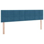vidaXL Lit de Rangement avec matelas Bleu foncé 100 x 200 cm