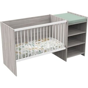 Lit bébé combiné - 120 x 60 cm - Evolutif en 90 x 190 cm