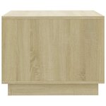 vidaXL Table basse chêne sonoma 55x55x43 cm bois d'ingénierie