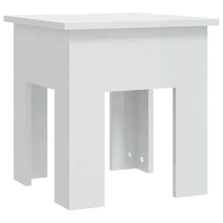 vidaXL Table basse Blanc brillant 40x40x42 cm Aggloméré