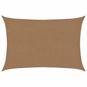 vidaXL Voile d'ombrage 160 g/m² Taupe 2x3 m PEHD