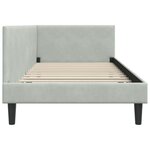 vidaXL Cadre de lit d'angle Autre Gris clair 80 x 200 cm