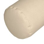 vidaXL Coussins d'accent 2 Pièces Crème Ø 15 x 40 cm tissu