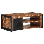 vidaXL Table basse multicolore 90x50x36 cm bois de récupération massif