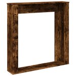VidaXL Cadre de cheminée chêne fumé 100x20x100 cm bois d'ingénierie