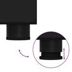 vidaXL Ensemble de mobilier de salle de bain avec étagère TULUM Noir