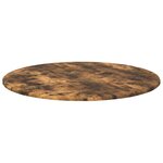 vidaXL Plateau de table Chêne fumé 80 x 80 x 1 5 cm Bois d'ingénierie