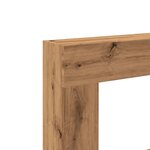 VidaXL Cadre de cheminée chêne artisanal 81x18x82 cm bois ingénierie