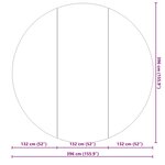 vidaXL Tapis de piscine noir Ø 396 cm  en tissu non tissé  rond.