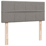 VidaXL Cadre de lit ottoman avec matelas taupe 120x190 cm tissu