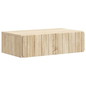vidaXL Table d'appoint murale Chêne Sonoma 59 x 34 5 x 17 cm