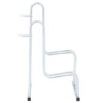 vidaXL Support de vélo au sol autoportant pour 2 vélos acier galvanisé