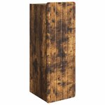 vidaXL Armoire Murale Chêne fumé 33 x 34 5 x 94 cm Bois d'ingénierie