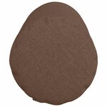 vidaXL Coussins d'accent 2 Pièces Marron Ø 25 x 70 cm tissu