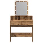 vidaXL Coiffeuse Bois Ancien 80 x 41 x 144 5 cm Bois d'ingénierie