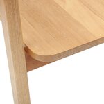 vidaXL Chaises de salle à manger 2 Pièces Naturel 54 x 57 x 73 cm