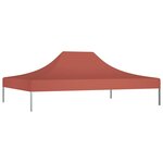 vidaXL Toit de tente de réception 4 5x3 m Terre cuite 270 g/m²