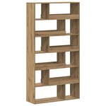vidaXL Bibliothèque chêne artisanal 100x33x187 5 cm bois d'ingénierie