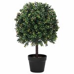 vidaXL Boule en Buis Vert 35 x 35 x 50 cm Plastique