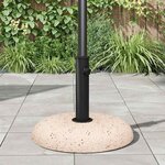 vidaXL Pied de parasol Jaune et Noir 45 x 45 x 40 cm Béton et Métal