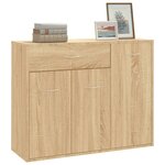 vidaXL Buffet Chêne sonoma 88x30x70 cm Bois d'ingénierie