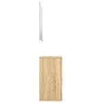 vidaXL Ensemble de meubles salle de bain 2 Pièces chêne bois d'ingénierie