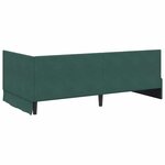 vidaXL Cadre de lit d'angle Vert foncé 90 x 200 cm Velours