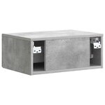 vidaXL Cabinet de chevet avec tiroir Gris béton 49 x 34 5 x 20 cm