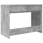 vidaXL Bureau Gris béton 100 x 50 x 78 cm Bois d'ingénierie