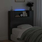 vidaXL Tête de lit Chêne noir 100 x 15 x 103 5 cm Bois d'ingénierie