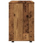 vidaXL Armoire à roulettes vieux bois 46x36x59 cm bois d'ingénierie