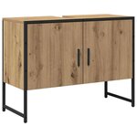 vidaXL Ensemble de mobilier de salle de bain avec porte 2 Pièces Marron