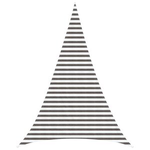 vidaXL Voile d'ombre 5 x 6 x 6 m HDPE Triangulaire Gris clair et blanc