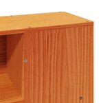 vidaXL Cadre de lit sans matelas cire marron 140x200cm bois pin massif