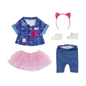 Zapf Creation 829110 - Baby Born Deluxe Ensemble Robe en Jeans 43 cm