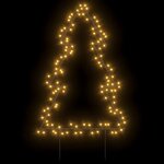 vidaXL Décoration lumineuse arbre de Noël avec piquets 115 LED 90 cm