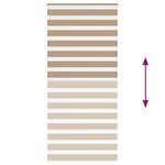 vidaXL Store zèbre marron sable largeur du tissu 100 9cm polyester