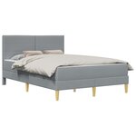 vidaXL Cadre de lit 140 x 200 cm Gris clair