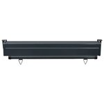 vidaXL Auvent latéral de balcon 105x250 cm noir