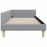 vidaXL Cadre de lit d'angle Autre Gris clair 90 x 200 cm