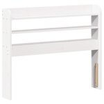 vidaXL Cadre de lit sans matelas blanc 75x190 cm bois de pin massif