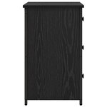 vidaXL Cabinet de Chevet avec tiroir Chêne noir 40 x 36 x 60 cm