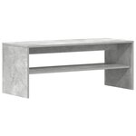 vidaXL Meuble TV Gris béton 100 x 40 x 40 cm Aggloméré